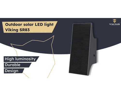 Viking SR83 Solární LED venkovní světlo