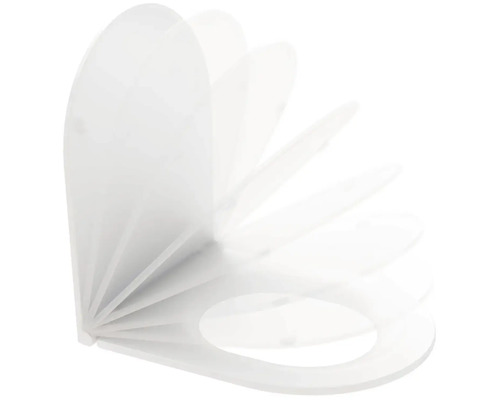 Plastové záchodové prkénko se zpomalovacím mechanismem v pohybu