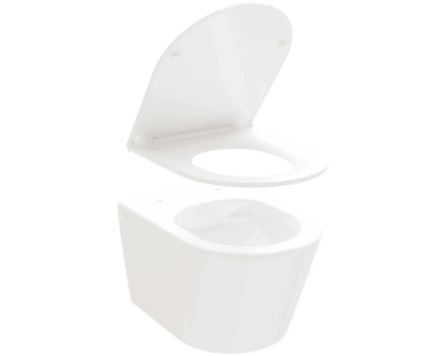 Závěsný hluboký splachovací záchod s WC sedátkem