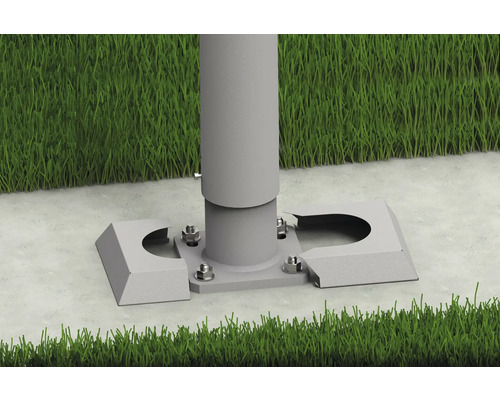 Upevnění sloupku s krytem na betonové podlaze