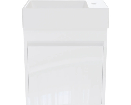Bílá skříňka pod umyvadlo se zásuvkou