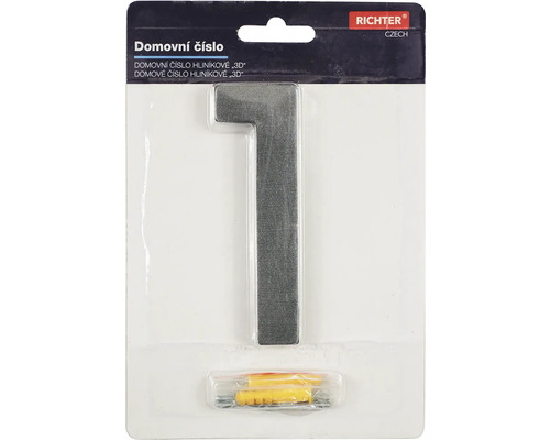 Hliníkové číslo domu 1