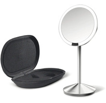 Kosmetické zrcadlo s LED osvětlením a úložným pouzdrem