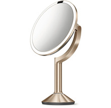 Kosmetické zrcadlo s osvětlením na stojanu