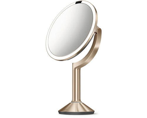 Kosmetické zrcadlo s osvětlením na stojanu