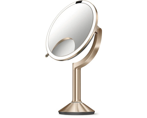 Stojící kosmetické zrcadlo s osvětlením