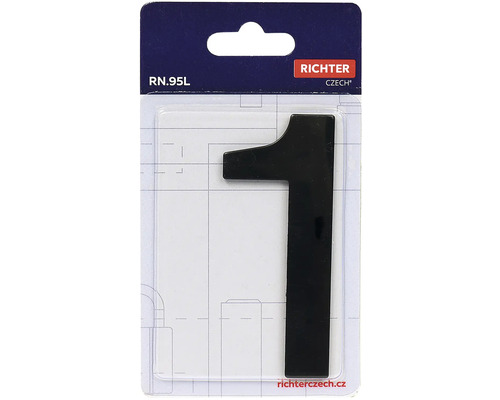 Číslo domu jedna z plastu v balení