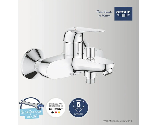 Nástěnná sprchová baterie Grohe s QuickSpanner