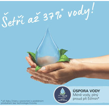 Upozornění na úsporu vody: Ušetřete až 37 procent vody
