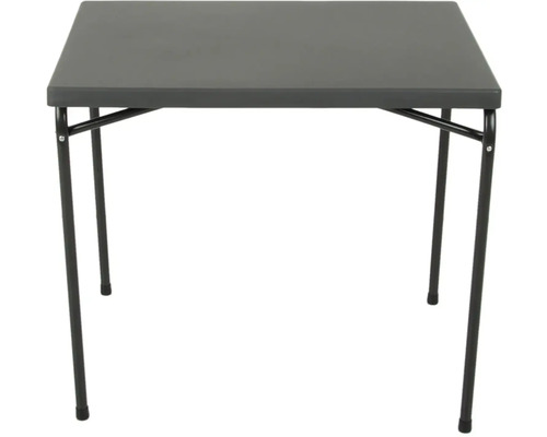 Čtvercový skládací stůl s kovovým rámem