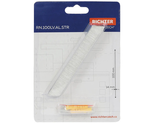 Hliníkové těsnění dveří, délka 100 mm, včetně upevňovacího materiálu, k utěsnění dveří