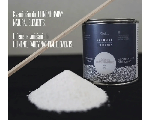 Natural Elements dóza se strukturálním přídavkem s míchací tyčinkou a práškem