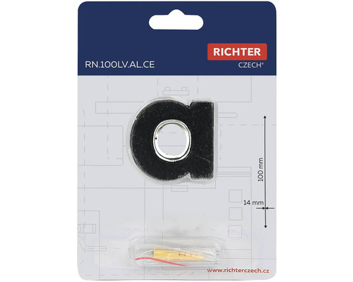 Richter Czech Číslo domu písmeno a, výška 100 mm