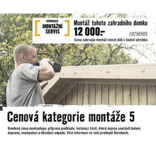 Montáž zahradního domku servis Hornbach