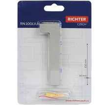 Číslo domu 1 z nerezové oceli včetně montážního materiálu