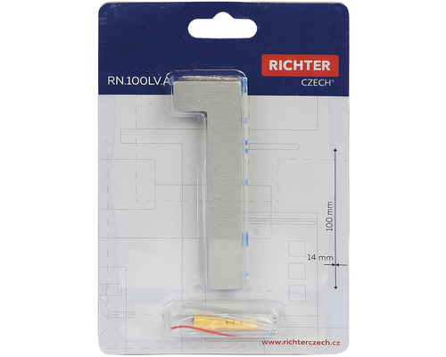 Číslo domu 1 z nerezové oceli včetně montážního materiálu