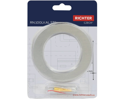 Krycí rozeta Richter pro topné trubky z hliníku