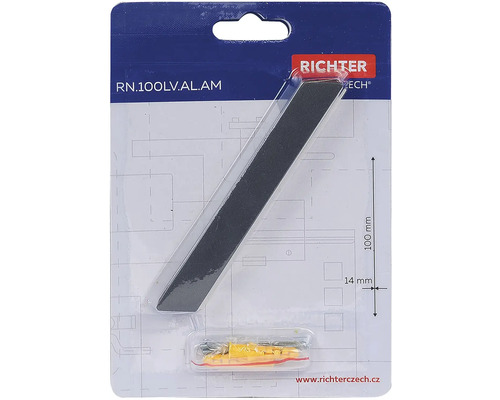 Magnetická lišta Richter Czech 100 mm s montážním materiálem
