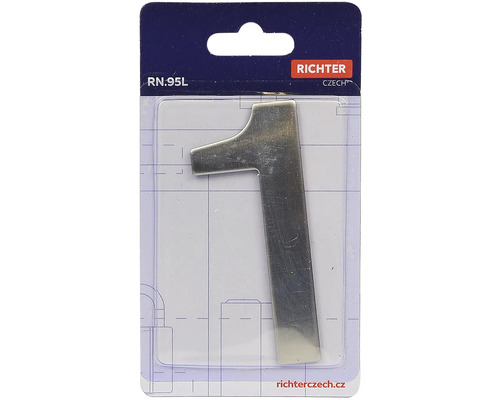 Richter číslo 1 z kovu pro identifikaci