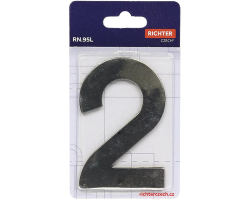 Číslo domu 2 z kovu od Richter Czech