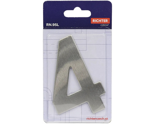 Domovní číslo 4 z kovu