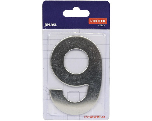 Číslo domu 9 z kovu od Richter Czech