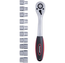 Sada ráčnového klíče s různými nástrčnými hlavicemi