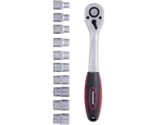 Sada ráčnového klíče s různými nástrčnými hlavicemi