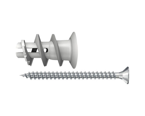 Plastová hmoždinka pro přímou montáž se šroubem