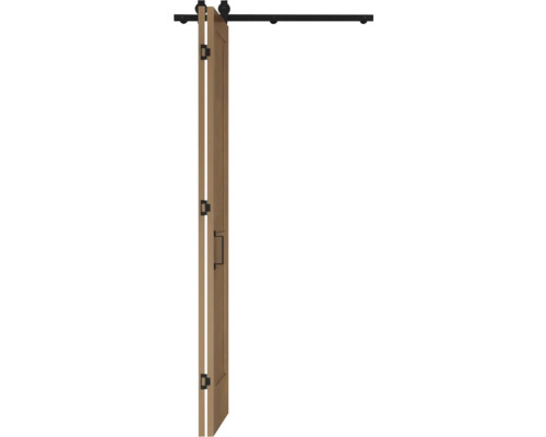 Posuvné dveře s kováním a madlem