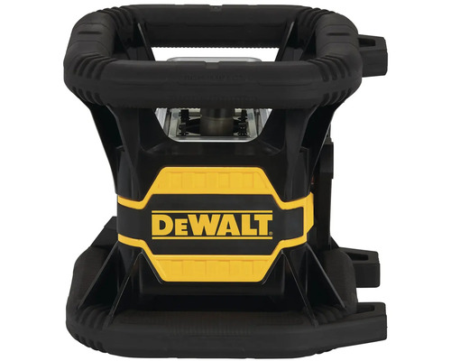 Logo DeWalt na staveništní lampě