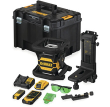 Sada laserové vodováhy DeWalt s příslušenstvím a přepravním kufříkem