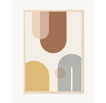 Ilustrace s geometrickými tvary v rámu