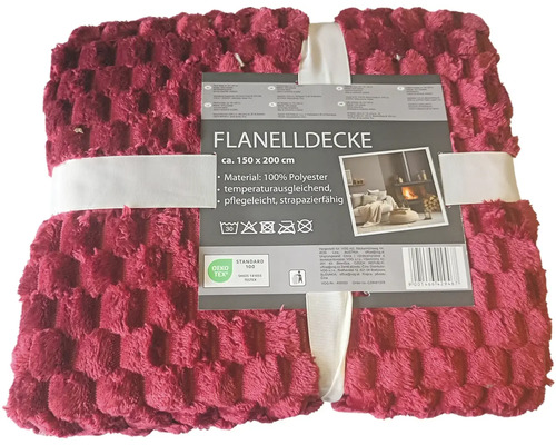 Flanelová deka, cirka 150 x 200 centimetrů