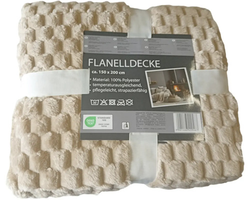 Flanelová deka, přibližně 150 krát 200 centimetrů