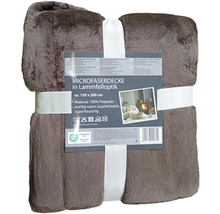 Mikrovláknová deka vzhledu jehněčí vlny, cca 150 x 200 cm, materiál: 100 procent polyester