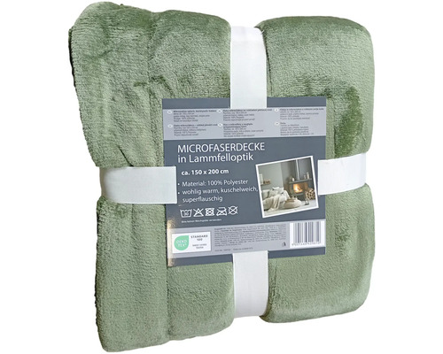 Mikrovláknová deka se vzhledem jehněčí kožešiny, přibližně 150 x 200 cm