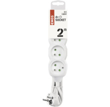 Prodlužovací kabel se čtyřmi zásuvkami, 2 metry