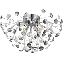 Stropní svítidlo s krystaly a LED žárovkami