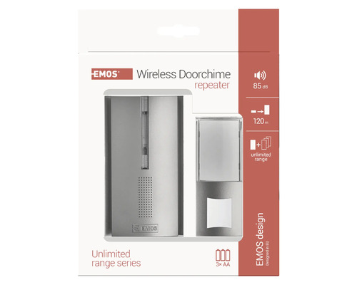 Balení bezdrátového zvonku EMOS s opakovačem