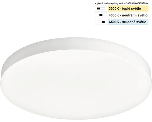 Stropní svítidlo s nastavitelnou teplotou chromatičnosti