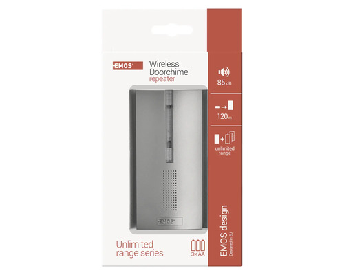 Bezdrátový opakovač zvonku Emos v balení