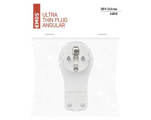 Plochá úhlová zástrčka