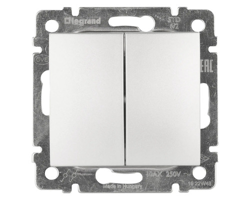 Legrand dvojitý vypínač s rámem