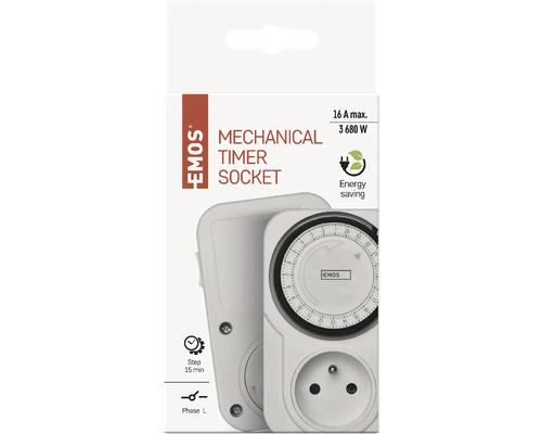 Emos mechanické spínací hodiny do zásuvky