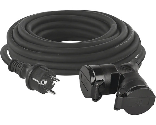 Prodlužovací kabel s ochrannou kontaktní zástrčkou a spojkou