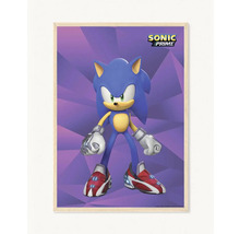 Plakát Sonic Prime s dřevěným rámem