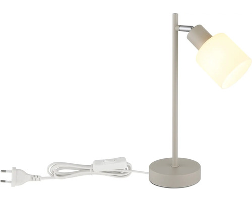 Stolní lampa s kulatou základnou a otočnou hlavou