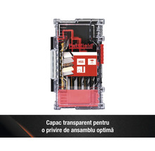 Sada vrtáků Patfield v průhledném úložném boxu