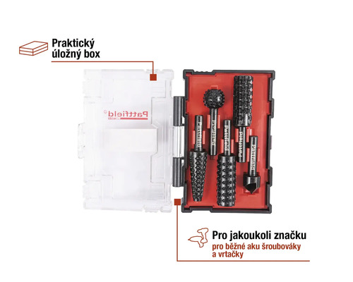 Sada fréz Pattfield v úložném boxu